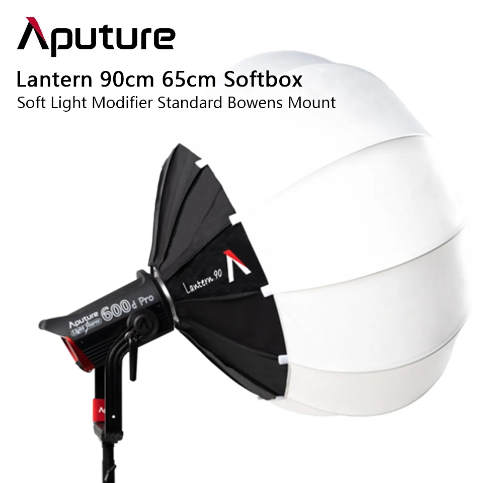 Aputure Lantern Softbox 26" Con Grembiuli E Attacco Bowens – Per Luci LED E Flash Da Studio
