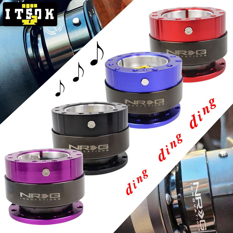 【ITSOK】Ding Sound Steering Wheel Quick Release Hub Adapter Snap Off