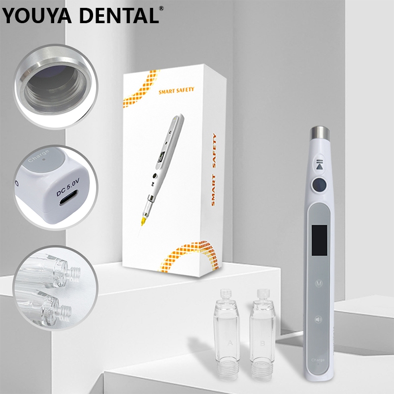 Dental Anesthesia Syringe Painless Electric Wireless Local Anesthesia Injection LCD Display
