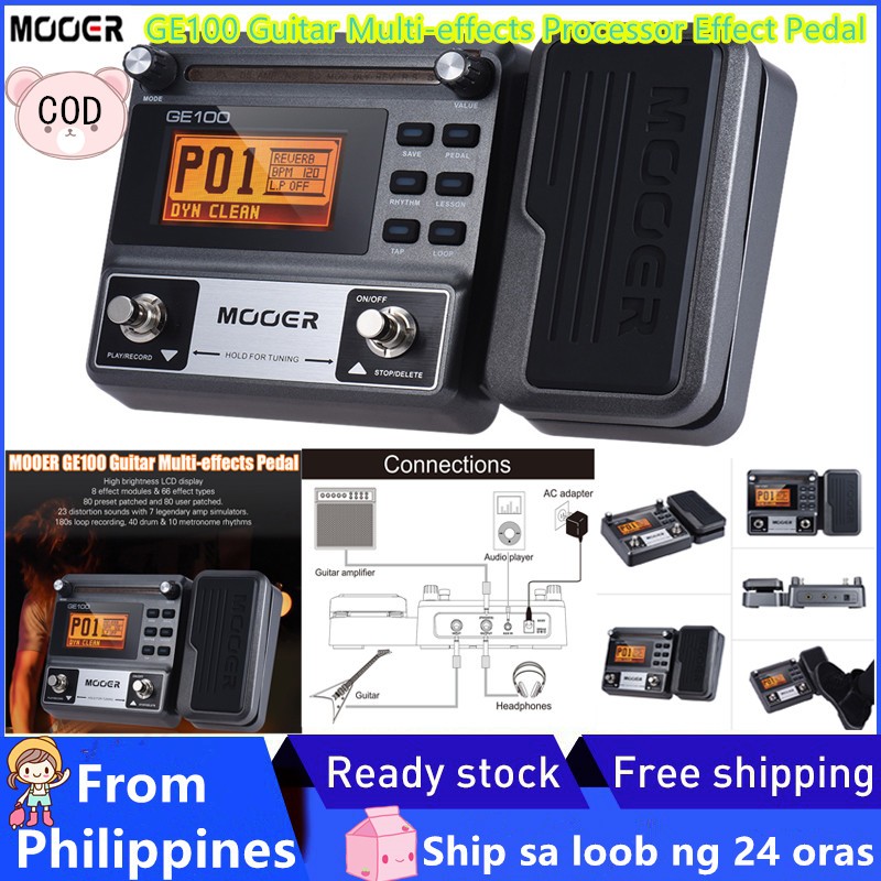 [COD] MOOER GE100 Guitar Multieffects Processor Effect Pedal with Loop