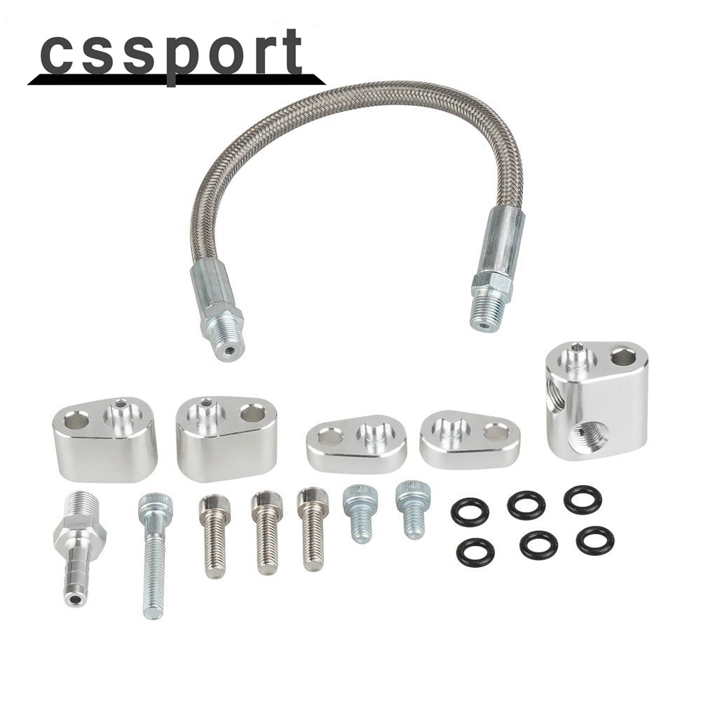 LS Throttle Body Bypass Hose kit LS Coolant / Steam Port Crossover Hose