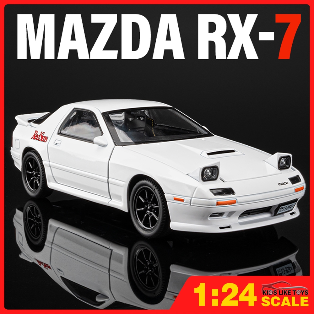 KLT 1:24 Mazda RX7 Diecast Model Car Toy Cars For Boys Toys Car For ...