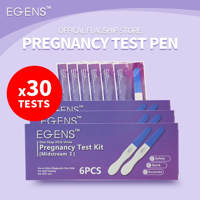 EGENS 30 Tests HCG Pregnancy Test Kit Midstream High Accuracy Easy to