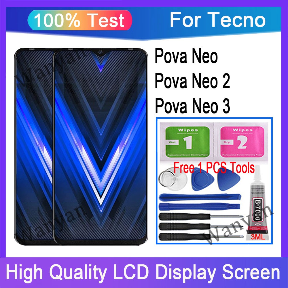 Original Tecno Pova Neo LE6 Pova Neo 2 LG6n Pova Neo 3 LH6n LCD Display ...