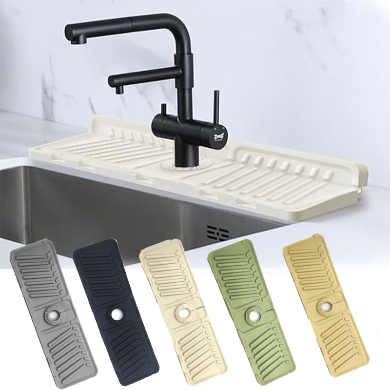 Home Sink Faucet Mat Sink Splash Guard Silicone Faucet Mat Countertop