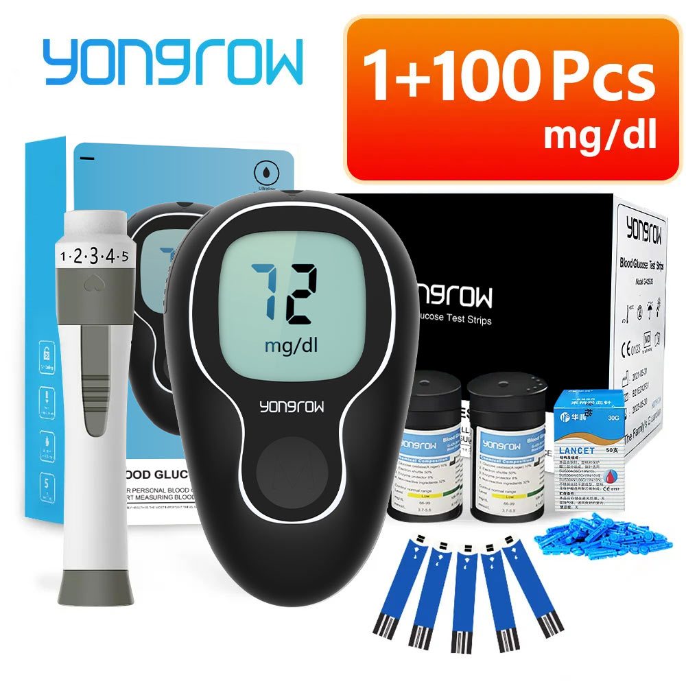 Yongrow Blood Sugar Test Kit Glucose Monitor Complete Set