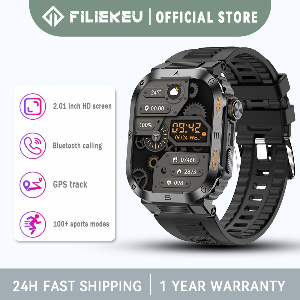 Filiekeu Full Display Smartwatch FILIEKEU Solid Smart Watch For