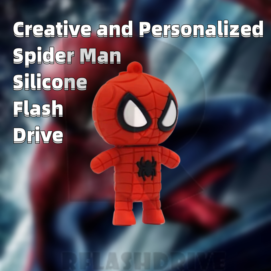 Silicone Spider Man USB Mini Memory Stick USB2.0 1GB 2GB 4GB 8GB 16GB ...
