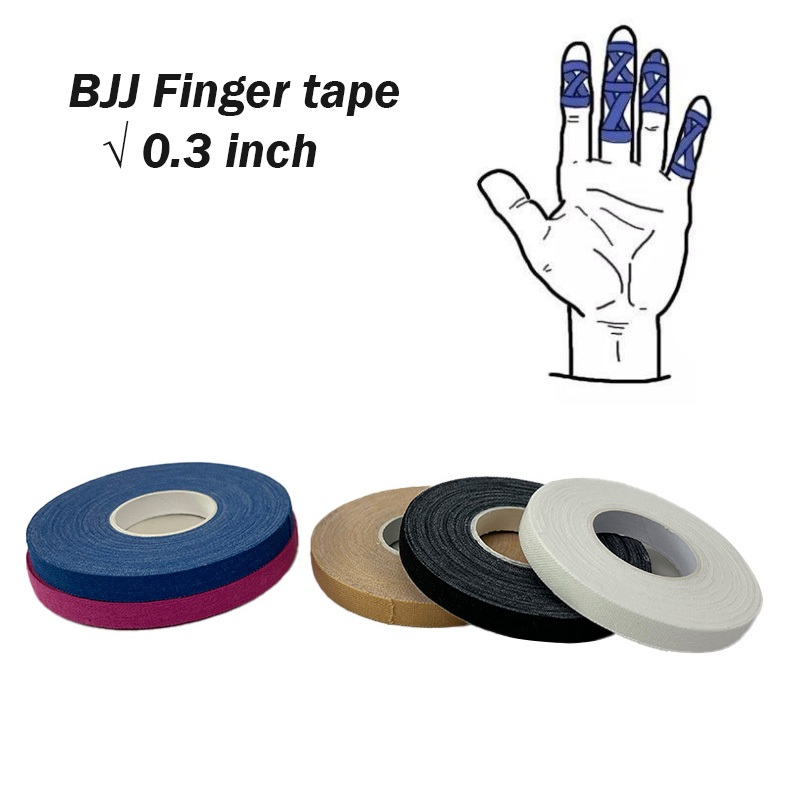 BJJ Tape Brazilian Jiu Jitsu Finger Tapes 0.3inch 3 pcs Hand Protect