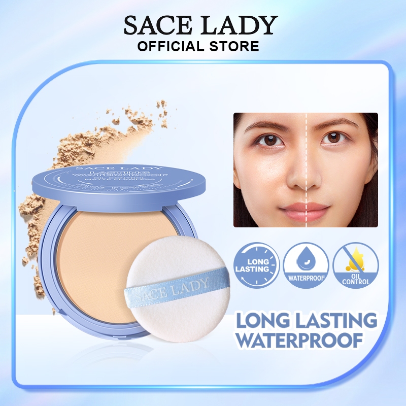 SACE LADY Oil Control Face Powder Matte Waterproof Flawless Setting