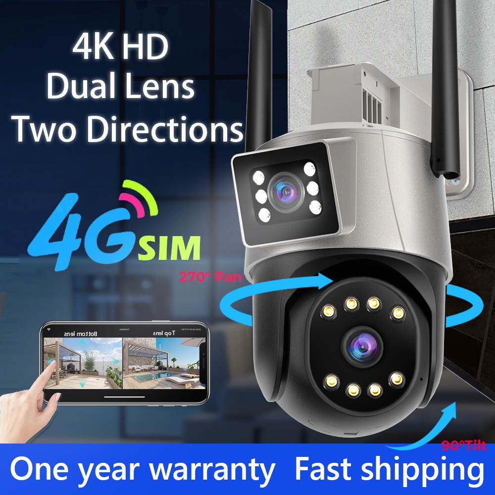 ANBIUX 8MP 4K PTZ IP Camera Dual-Lens Human Detect CCTV Camera Wireless ...