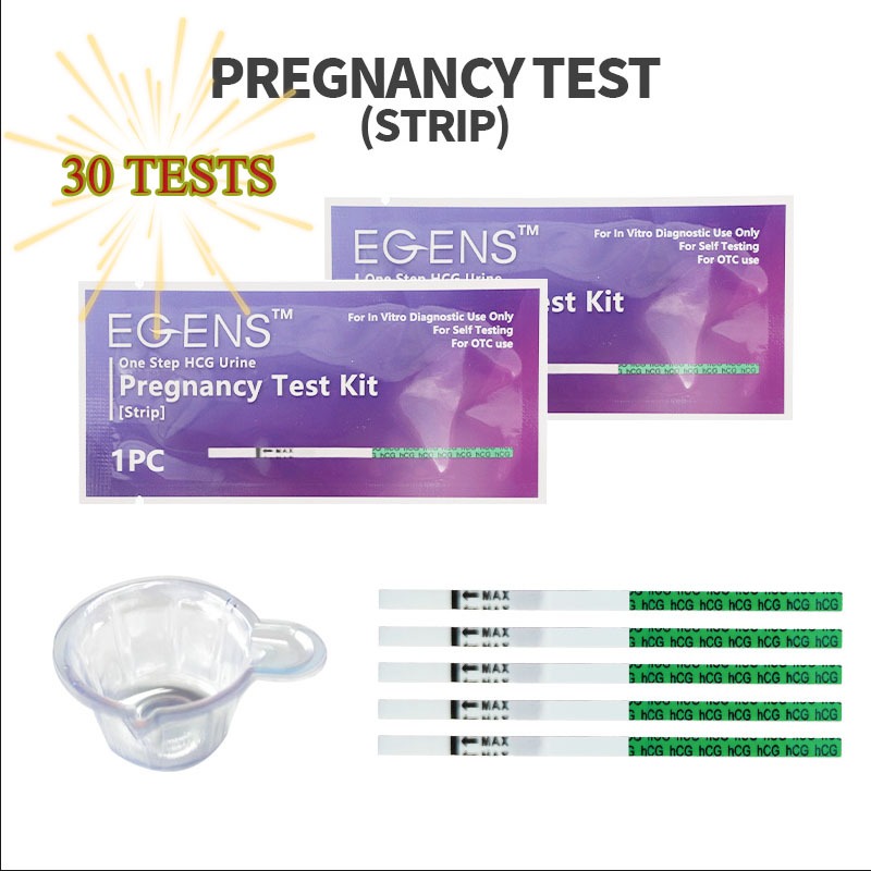 EGENS 30 tests one step urine pregnancy test strip easy to use at home