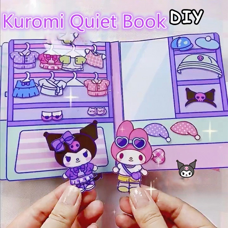 2023New Diy Quiet Book Sanrio Doudou Book Educational Kuromi Homemade ...