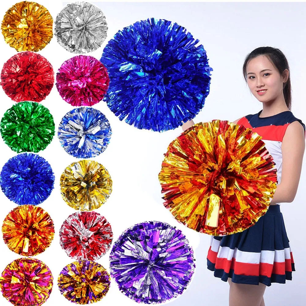 28cm Fancy Cheerleader Pom Poms Competition Flower Dress Costume Finger ...