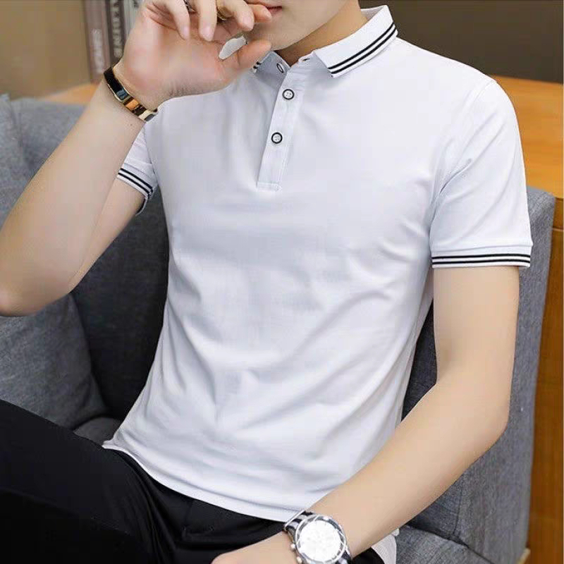 FEARLESS Men's Polo Shirt Oversize Short Sleeve Plain Polo T Shirt Men ...