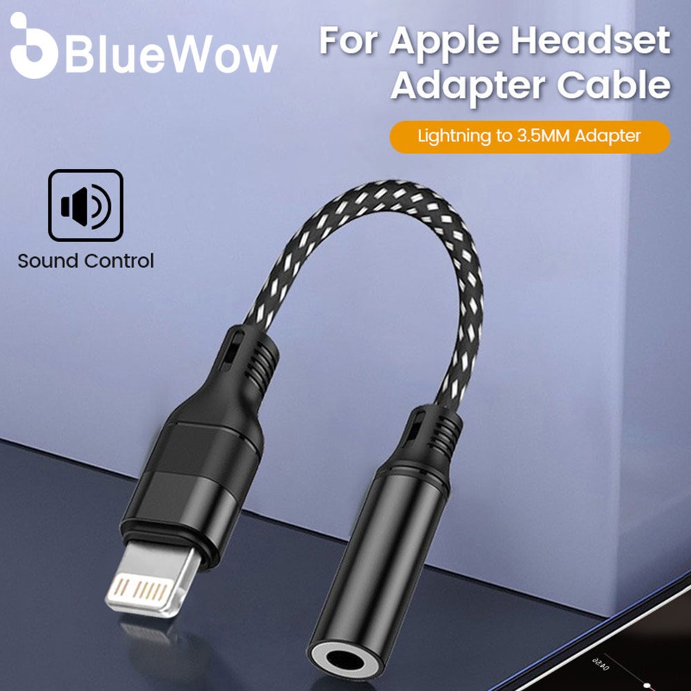 BlueWow ZJXBL02i Lightning to 3.5mm AUX Audio Cable Adapter For iPhone