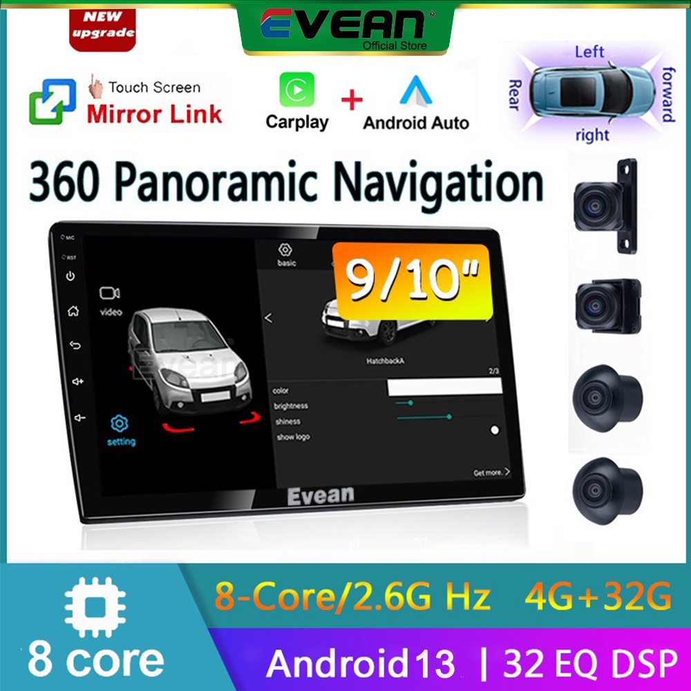 ( 4G+32G 8 Core Carplay Auto) Car Stereo GPS 2 Din Android Auto Carplay ...