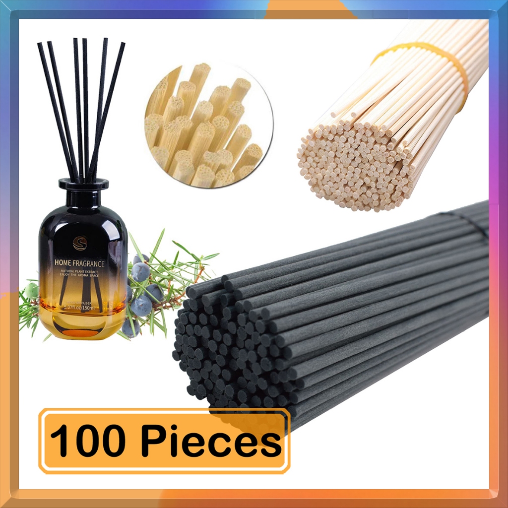 100PCS Reed Diffuser Sticks Natural Rattan Wood Sticks Essential