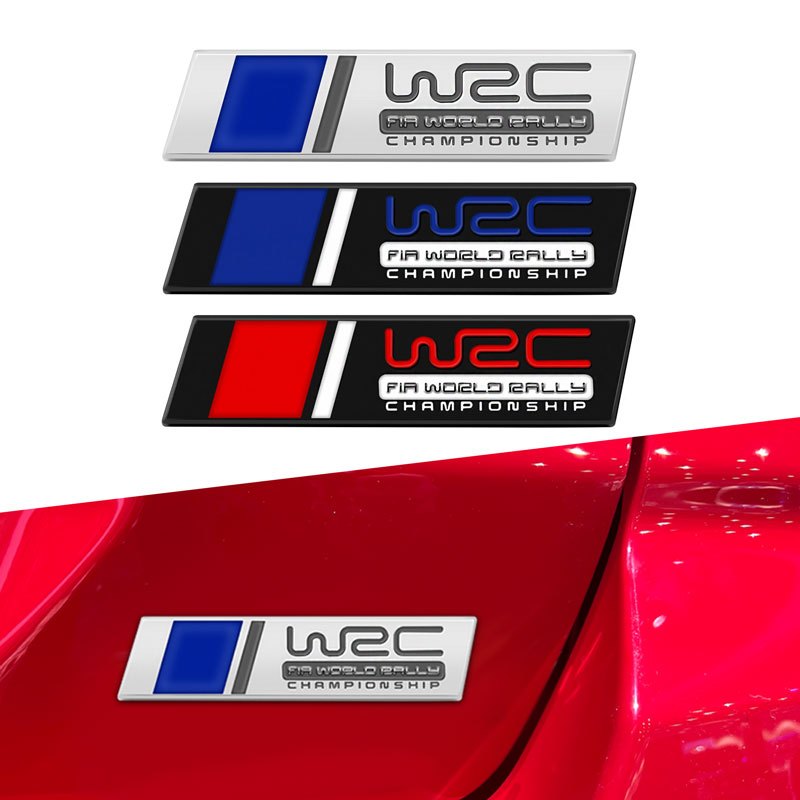 Universal Car Decor Metal WRC FIA World Rally Championship Emblem Rear ...