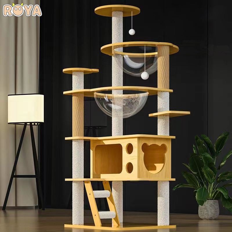 Roya cat condo Cat Tree Cat Climbing Space Module Cat House | Shopee ...