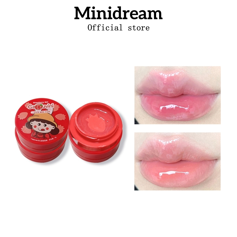 CAPPUVINI Natural Strawberry&peach Lip Mask Moisturizing Night Care