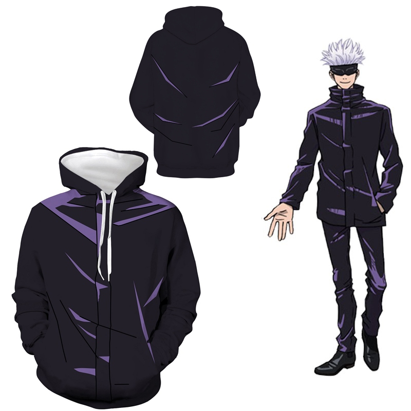 Jujutsu Kaisen Satoru Gojo Cosplay Hoodie 3d Printed Hoodie Jacket