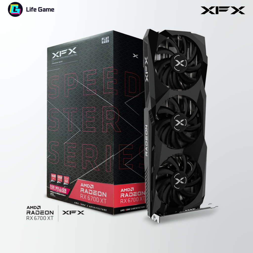 Used XFX RX 6700 10GB GDDR6 AMD Graphic Graphics Card grafik cards ...