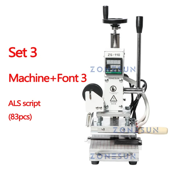 ZONESUN ZS110 Slideable Plate Digital Hot Foil Stamping Machine Wood ...
