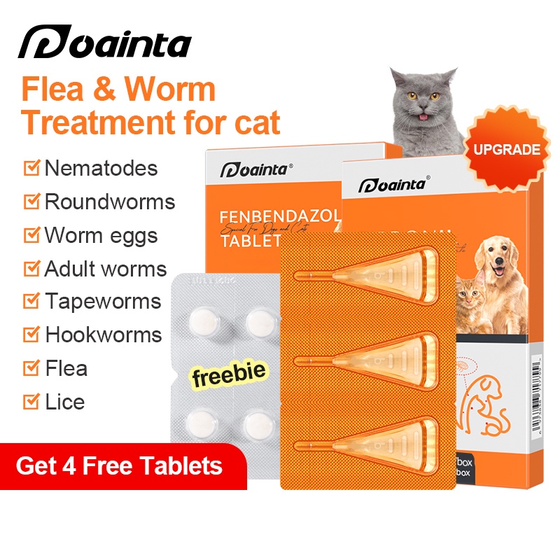 PUAINTA Deworming for Cat Anti Tick and Flea Spot On Treatment For Cat Insect Repellent Pet