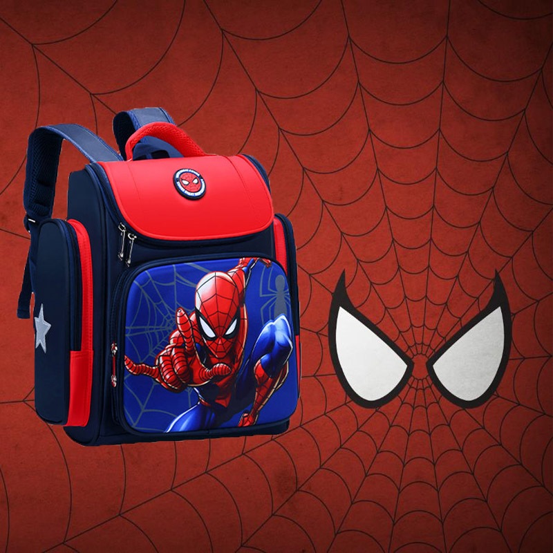 Marvel Avengers Anime backpack child 1-5 grade cartoon spider man