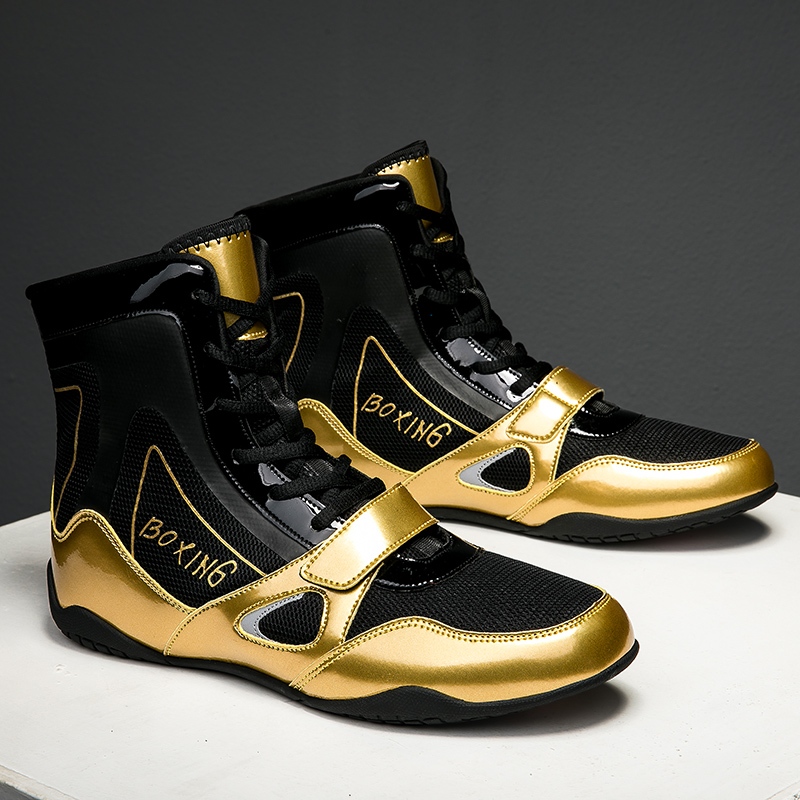 Professional  Boxing  Wrestling Shoes Rubber Outsole Breathable Combat Shoe Sneakers Scarpe Boxe Uomo main image 1
