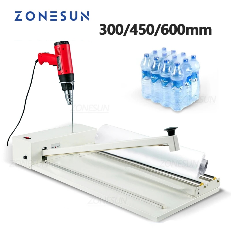 ZONESUN ZS-MSCS3 Manual Sealing Cutting Shrinking Machine Heat Gun ...