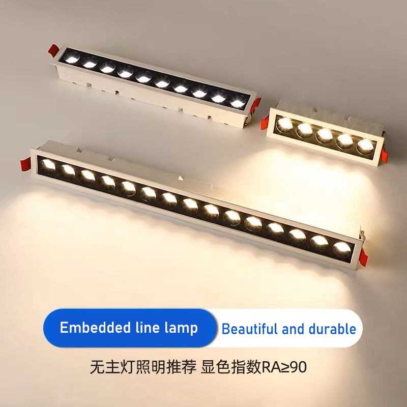 New Style 5-Head Spotlight Grille Light Embedded Long Strip led Line ...