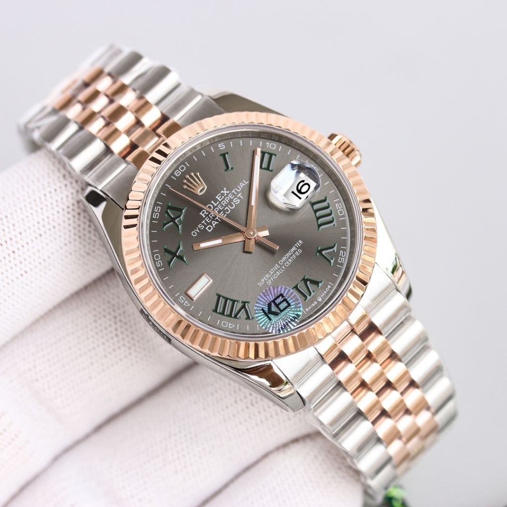 Luxury men's and women's automatic mechanical watch, Rolex log series ...