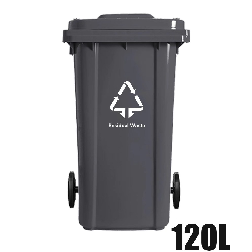 trash can with cover segregation garbage bin container 120L Park Street