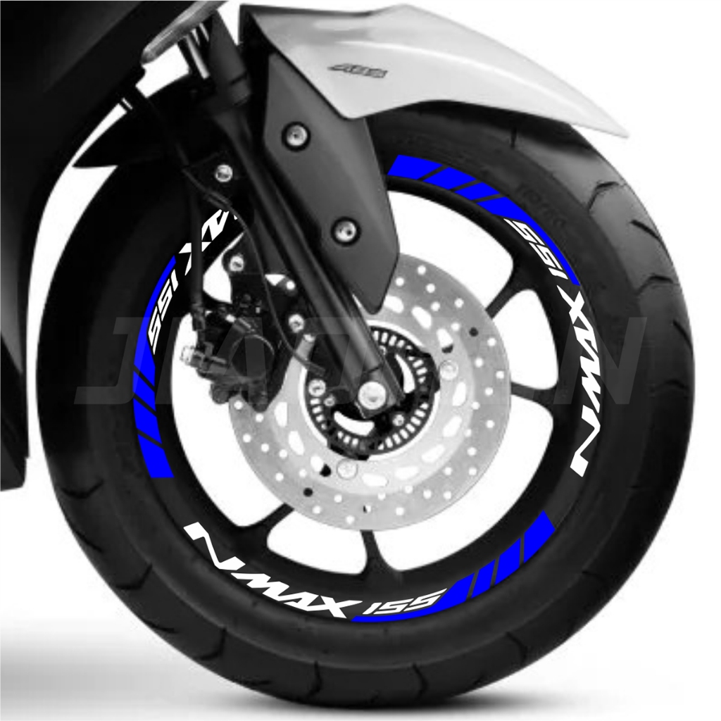 1 set reflective rim hub Stickers Yamaha Nmax 125 150 155 Wheel Decals ...