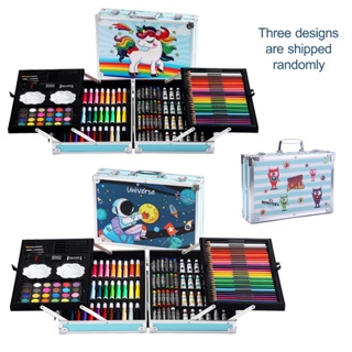 145 Piece Art Set, Deluxe Mega Aluminum Box & Drawing Kit With