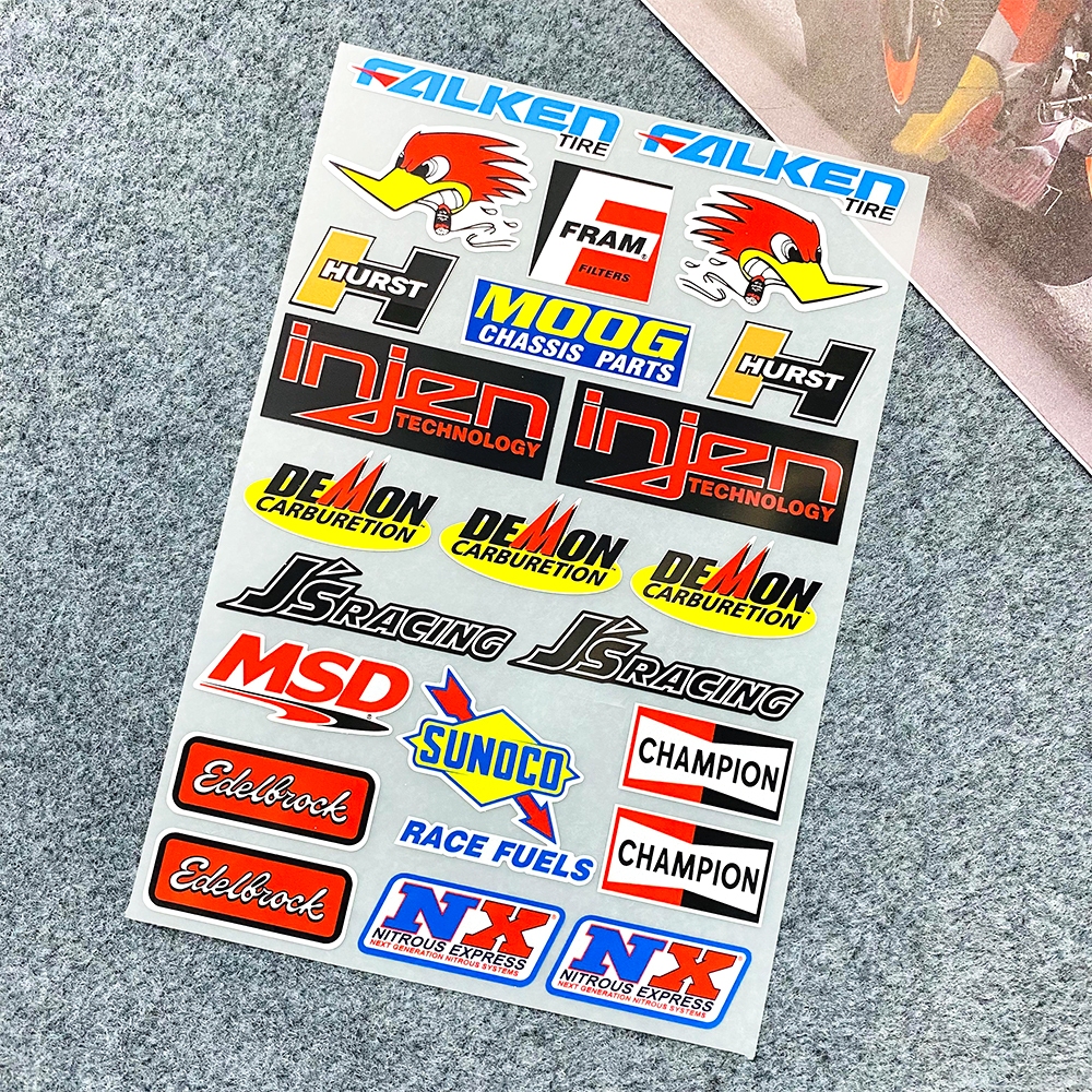 Reflective Motorcycle Car Sponsor Sticker Decal For Nitrous Express