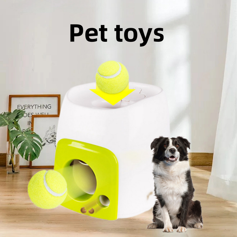 Pet Ball Launcher Toy Dog Tennis Food Reward Machine Thrower ...