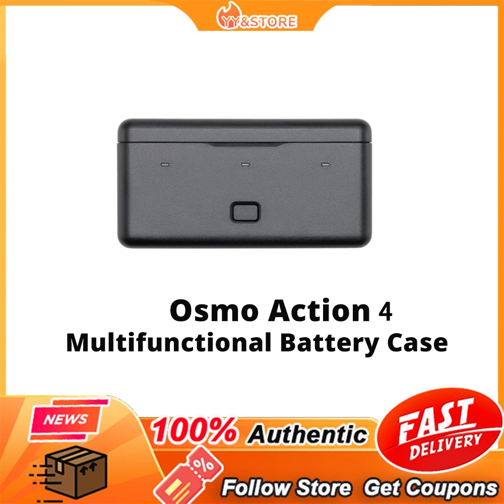 【NEW】Original DJI Osmo Action 4 Multifunctional Battery Case Stores ...