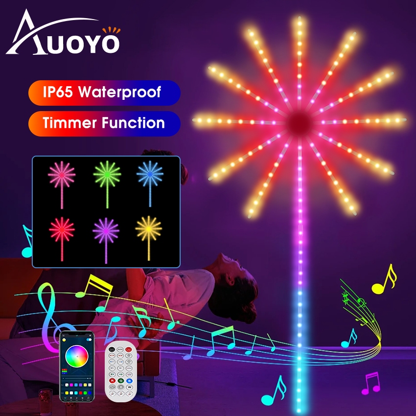 Auoyo Firework Light Outdoor Waterpoor LED Strip Lights Dream Color