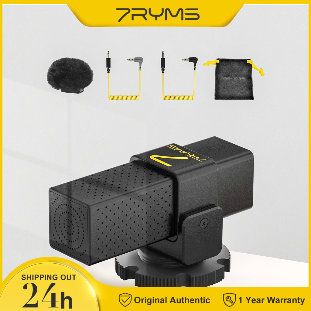 7RYMS MinBo Mini Cardioid Condenser Microphone On-Camera Mic for DSLR ...