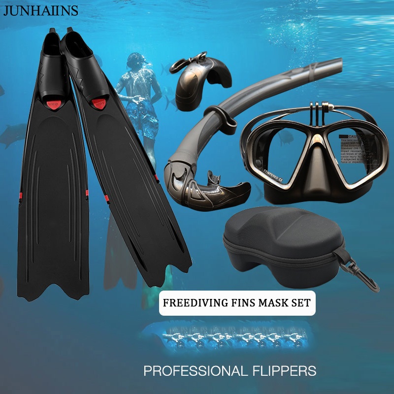 JUNHAIINS Spearfishing freediving fins Footpockets Professional Adult