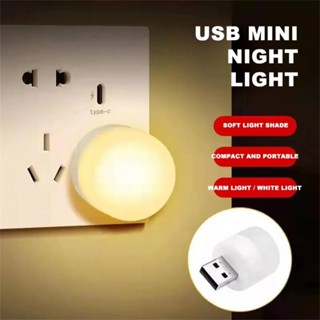 1pc Usb Plug Led Bulb & 5v Portable Mobile Power & Night Light