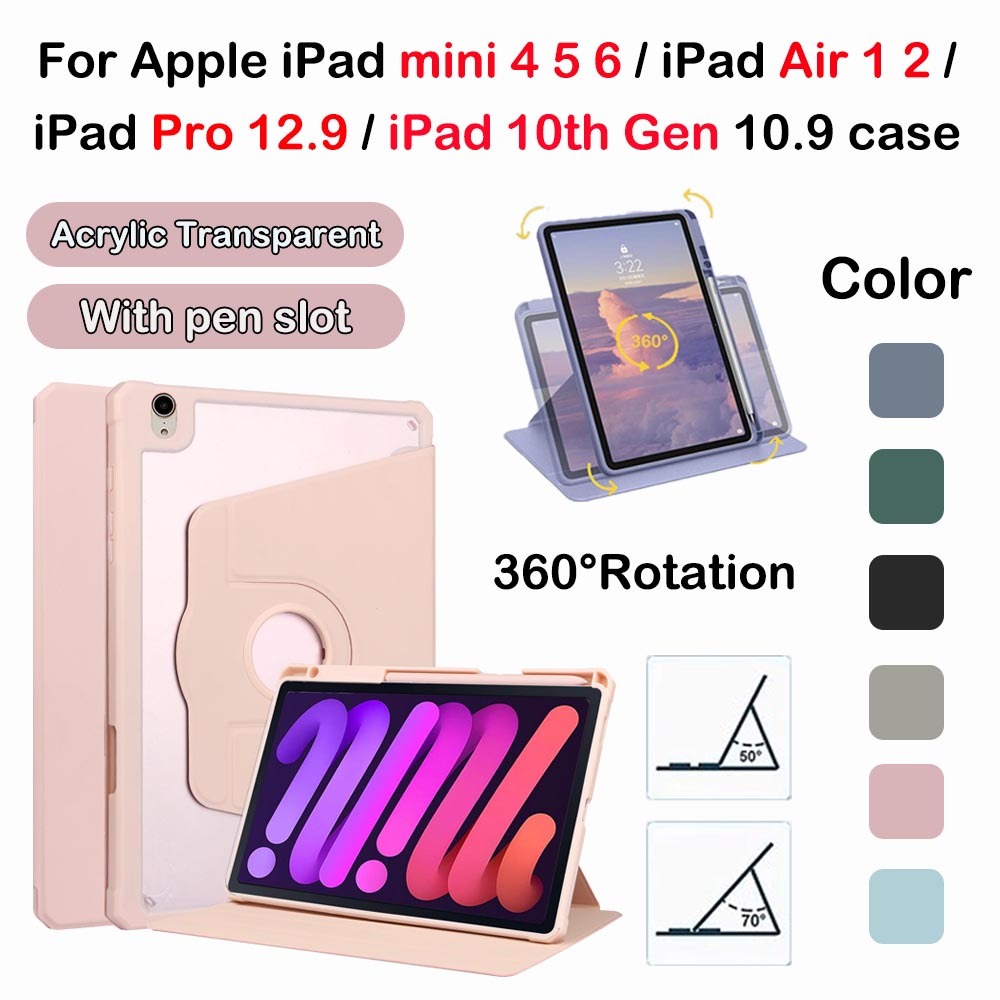 For Apple iPad mini 4 5 6 iPad Air 1 2 iPad 10th Gen 10.9 iPad Pro 12.9 ...