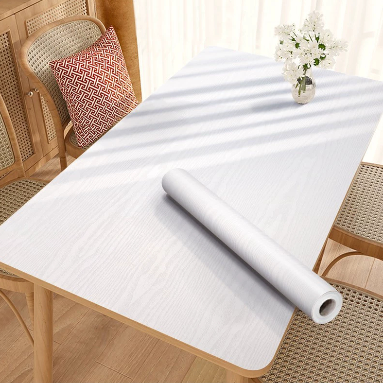 Table Renovation Sticker Waterproof Moisture-proof Thickened Wood Grain ...