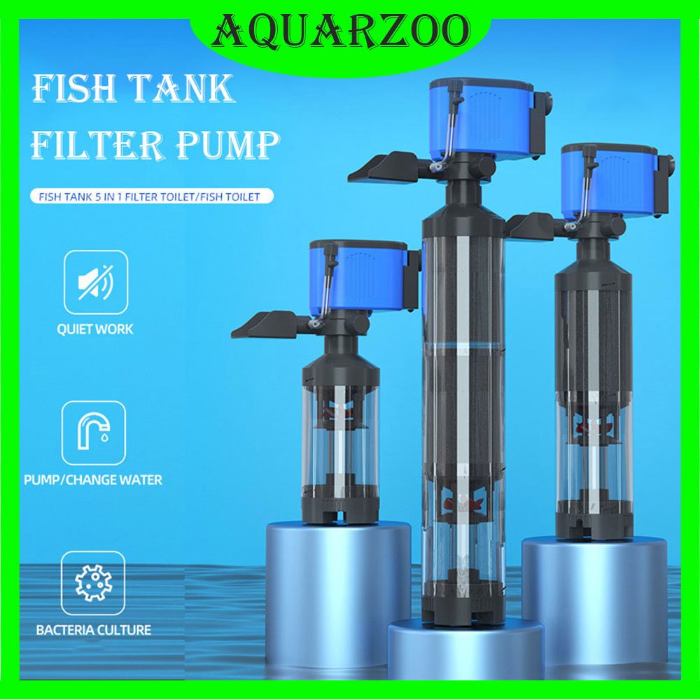AQUARZOO 110V/220240V Aquarium Water Pump Internal Filter Oxygen Pump