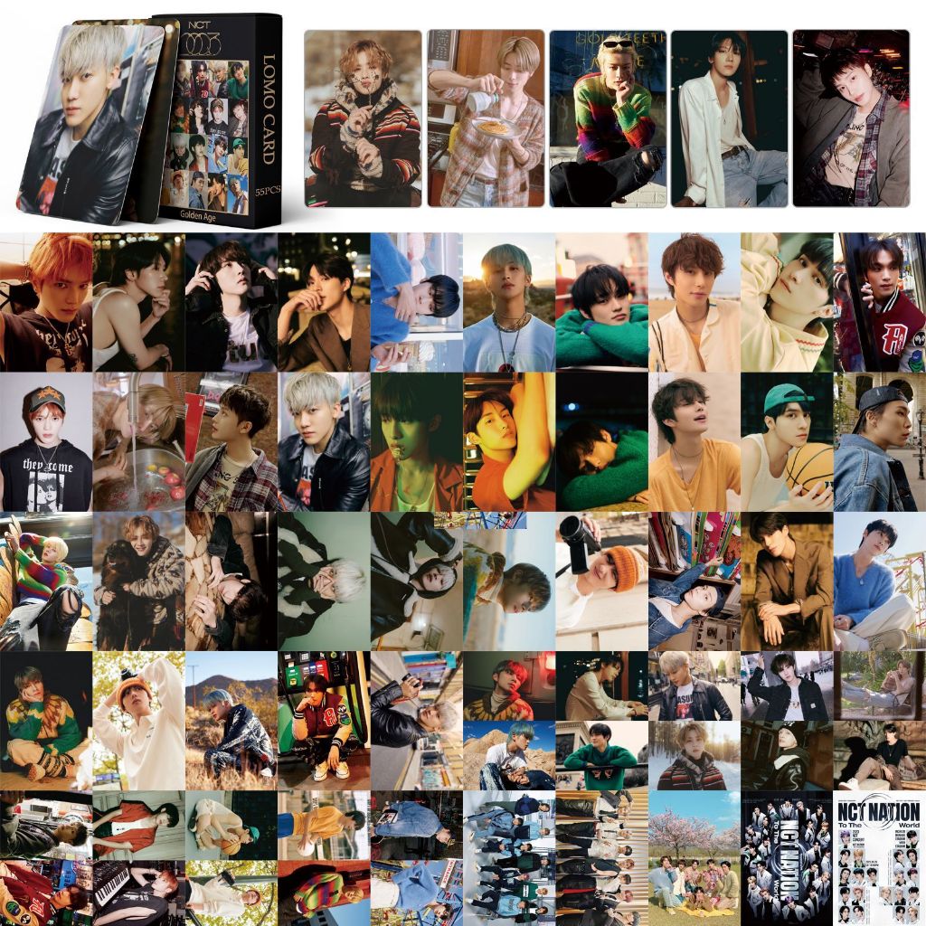 Lot De 50 Cartes LOMO NCT Dream Laser - Cartes Photos Fans K-Pop - Environ 6.3x8.9 Cm - Cadeau Collection