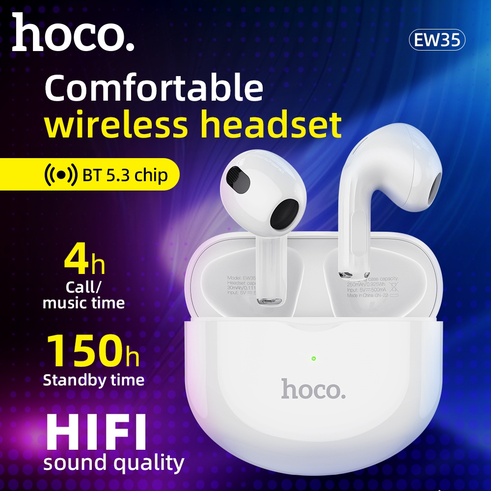 True Wireless Latest Best Bluetooth Earphones HOCO EW35 TWS True