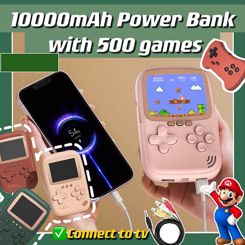 Product image Portable 3.0 Inch Retro Mini Pocket Game Machine 500 In 1 Rechargeable Game Console Power Bank 4